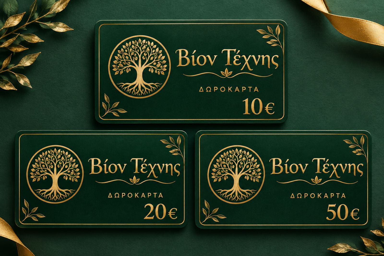 Δωροκάρτα Viontexnis – 10€, 20€ & 50€